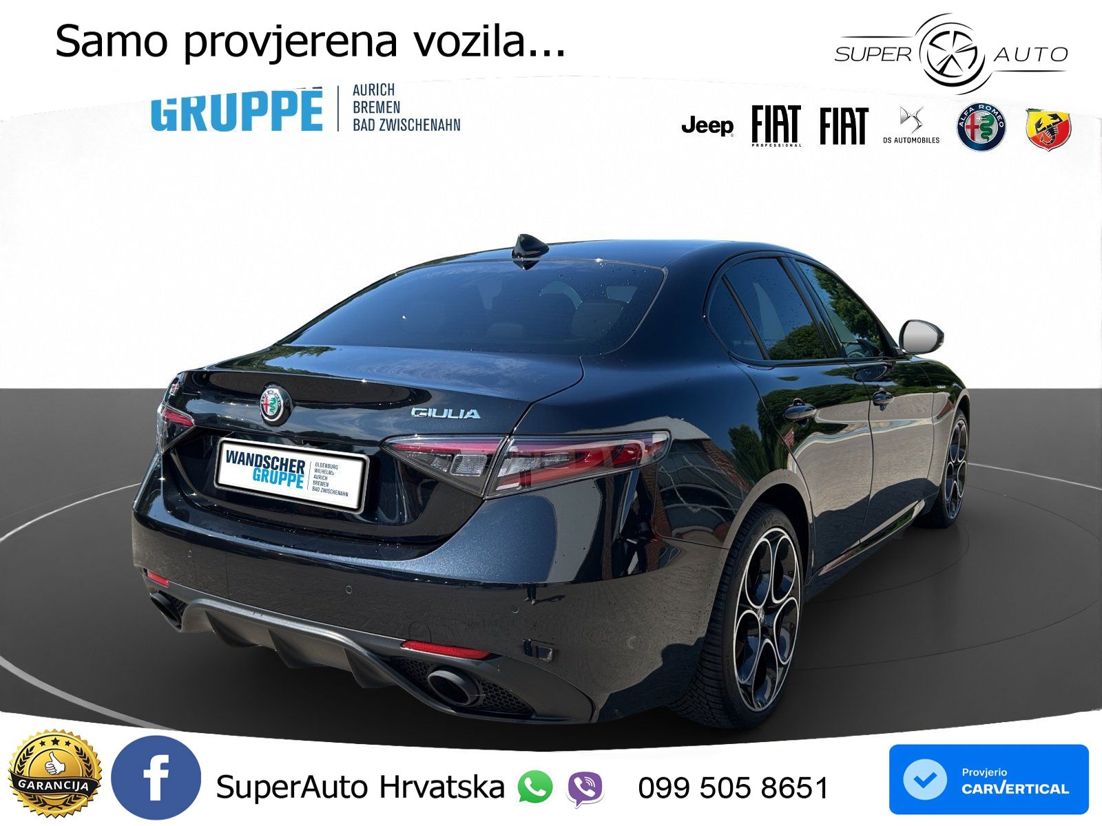 Alfa Romeo Giulia 2.0 Turbo (280 KS) AWD Automatic LED+GR SJED+ACC