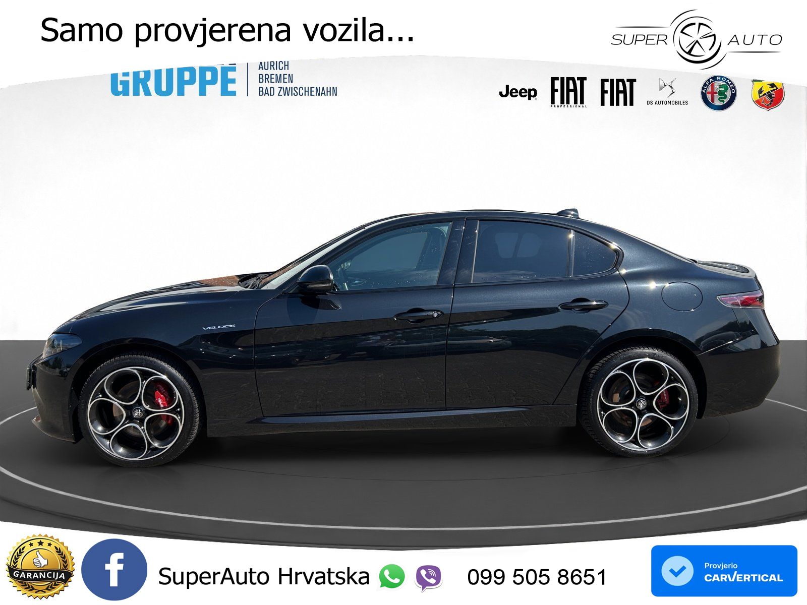 Alfa Romeo Giulia 2.0 Turbo (280 KS) AWD Automatic LED+GR SJED+ACC