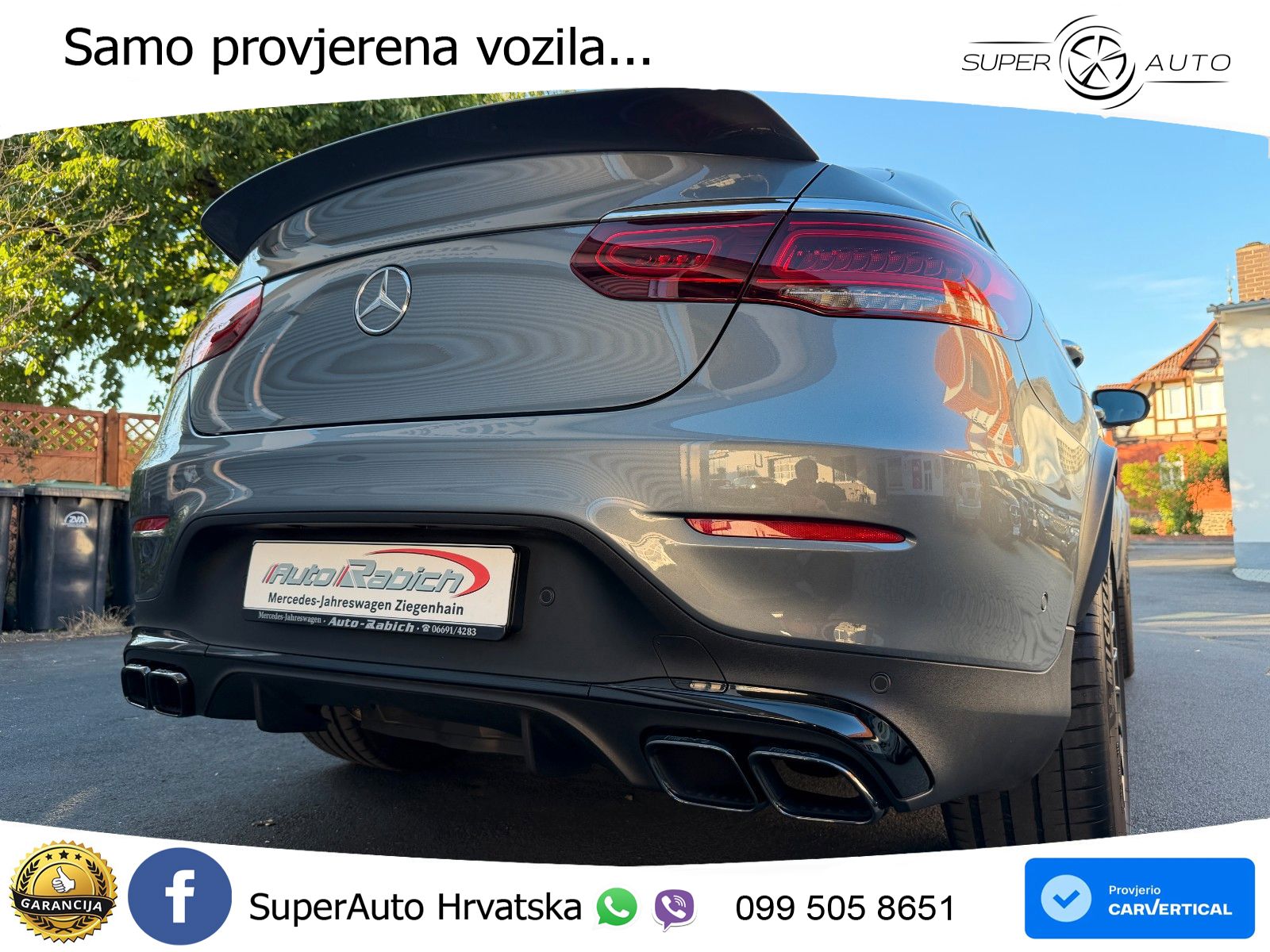 Mercedes GLC Coupe AMG 63 S V8 (510 KS) 4MATIC+ MCT LED+GR SJED+ACC