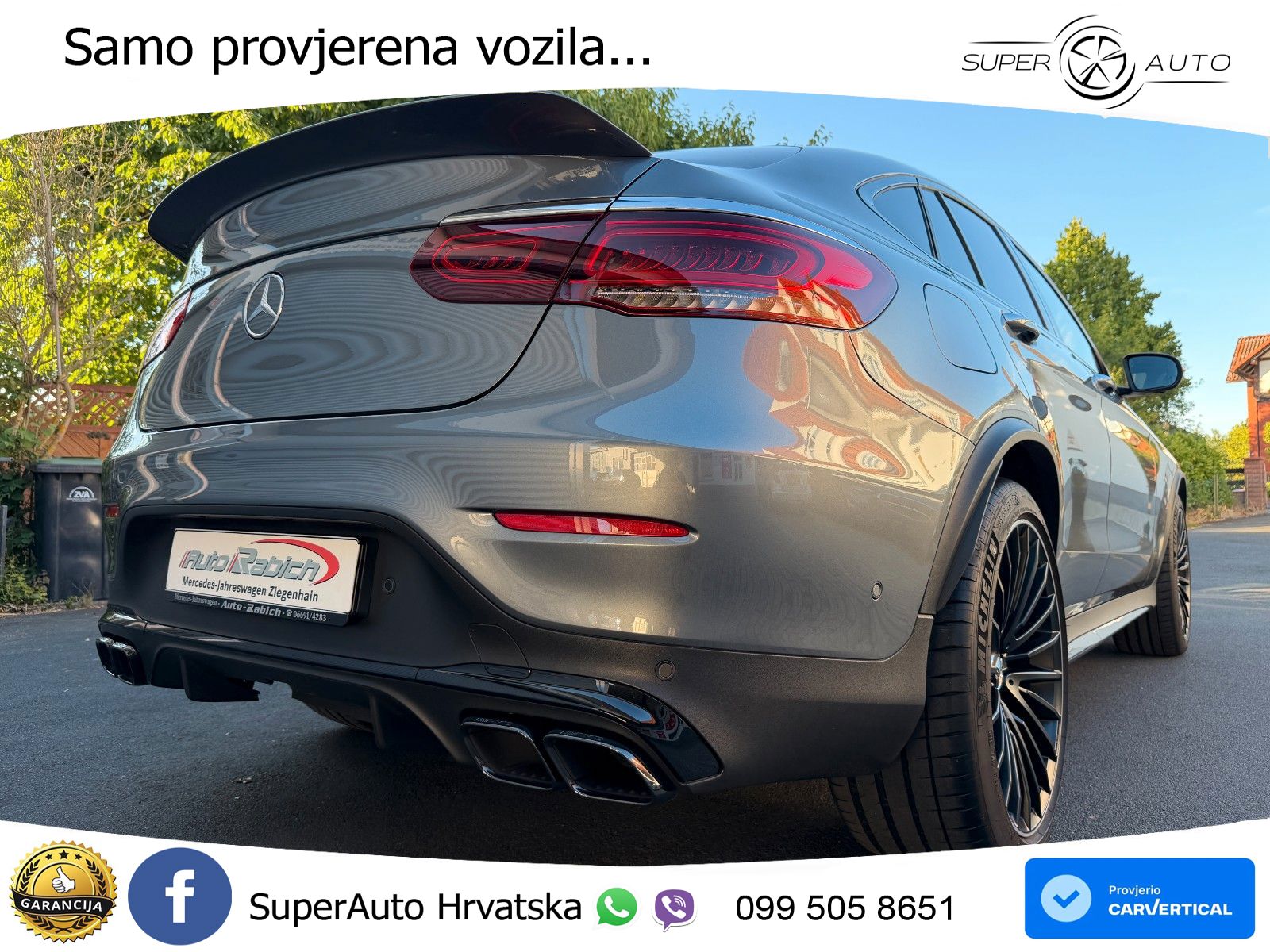 Mercedes GLC Coupe AMG 63 S V8 (510 KS) 4MATIC+ MCT LED+GR SJED+ACC