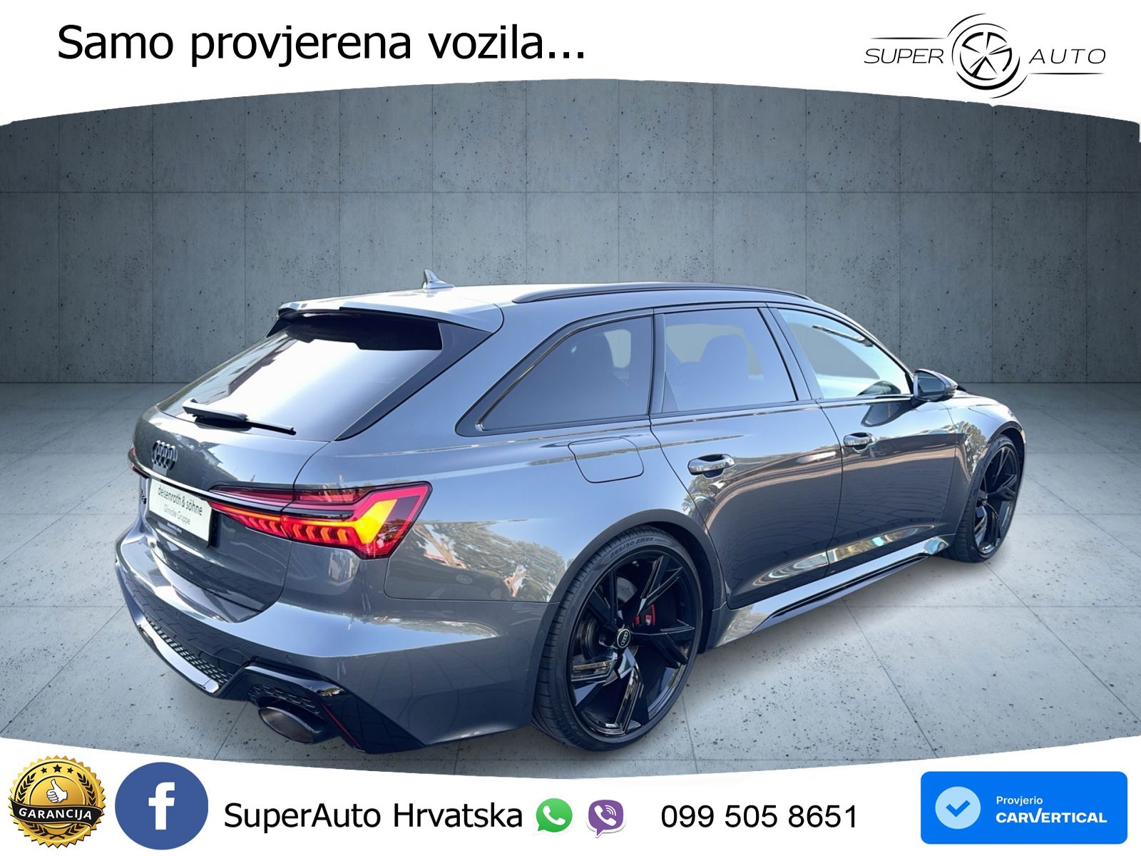 Audi RS6 Avant 4.0 TFSI V8 (600 KS) quattro Tiptronic LED+GR SJED+ACC