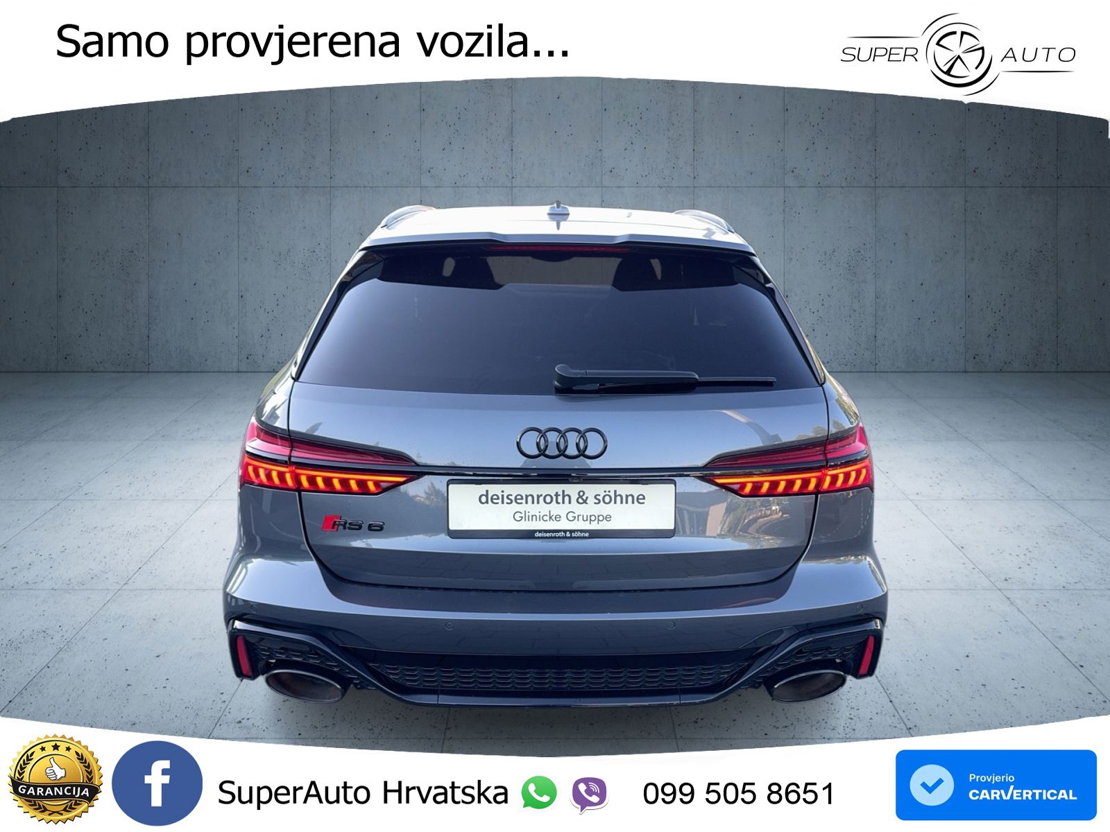 Audi RS6 Avant 4.0 TFSI V8 (600 KS) quattro Tiptronic LED+GR SJED+ACC