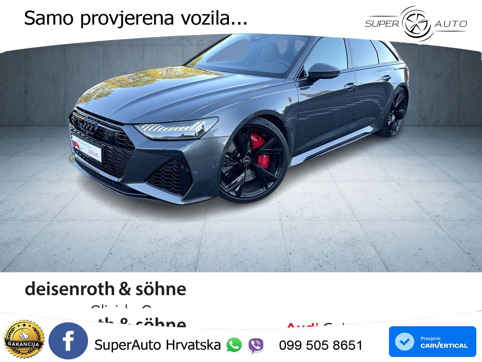 Audi RS6 Avant 4.0 TFSI V8 (600 KS) quattro Tiptronic LED+GR SJED+ACC