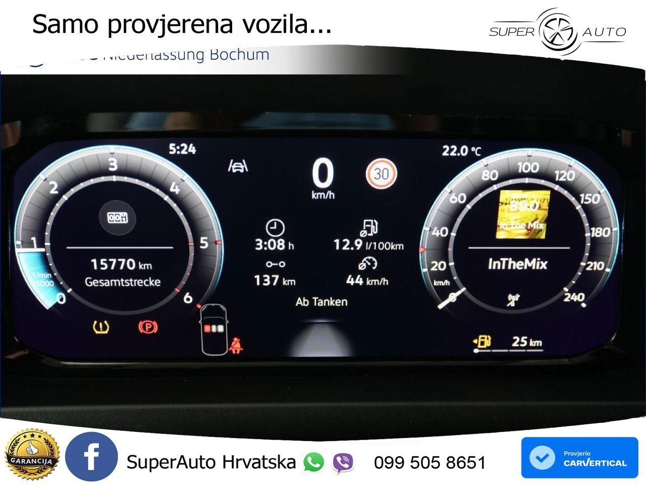 Volkswagen Crafter Kasten Mittel Sitzhzg. Klima Kamera ZV 177 KS
