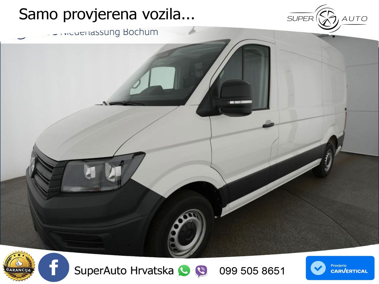 Volkswagen Crafter Kasten Mittel Sitzhzg. Klima Kamera ZV 177 KS