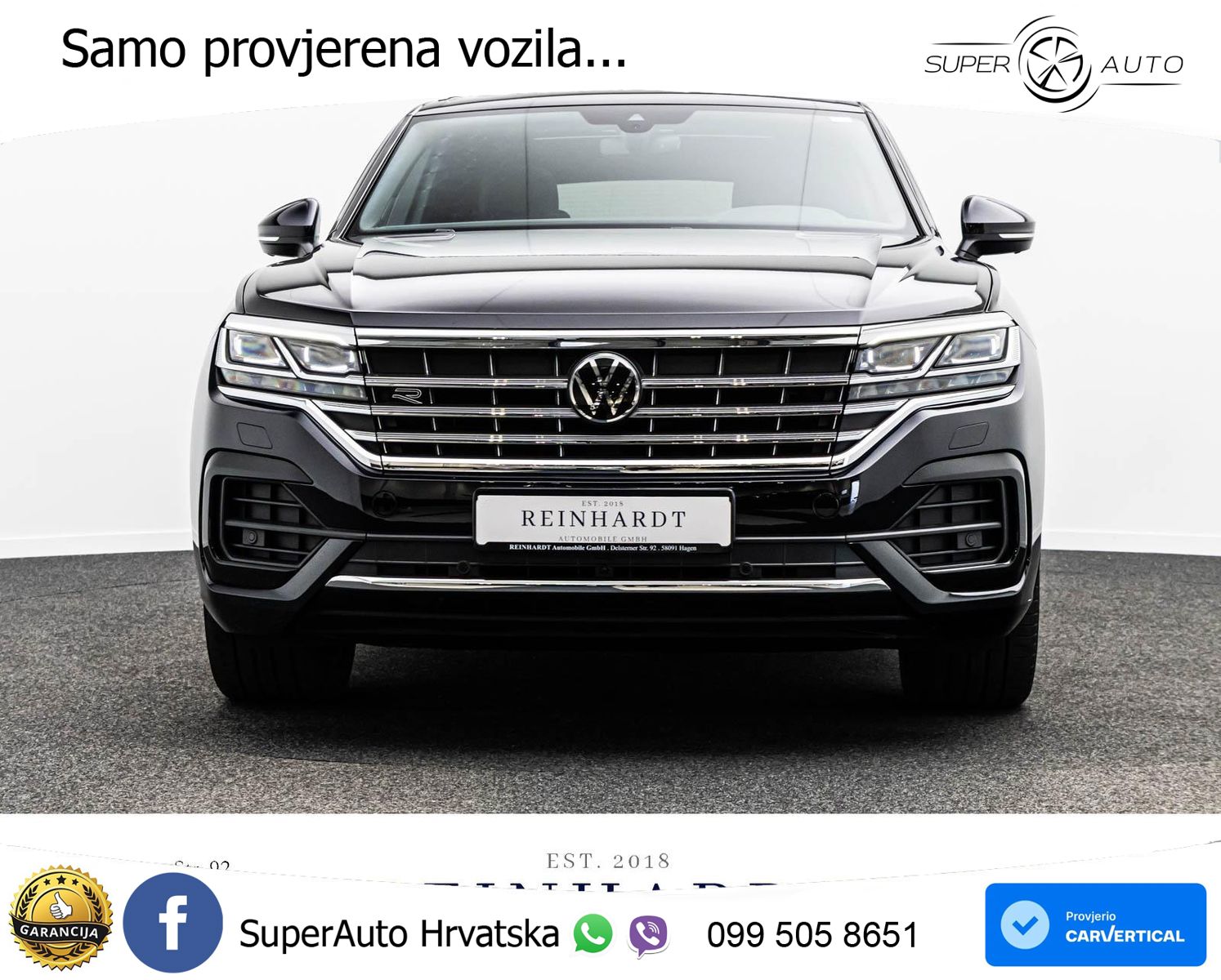 Volkswagen Touareg 3.0 V6 TDI (286 KS) 4MOTION Tiptronic R-Line ZRAČNI+ACC+GR SJED+KAM+PANO