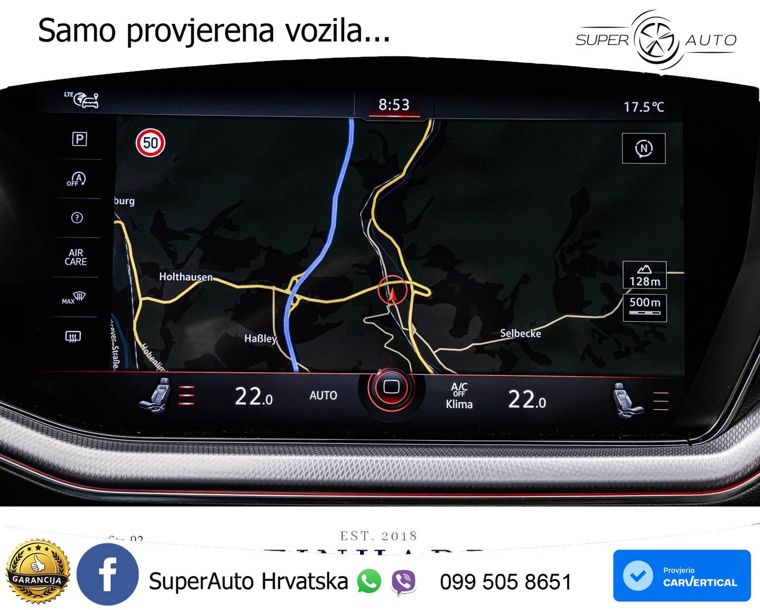 Volkswagen Touareg 3.0 V6 TDI (286 KS) 4MOTION Tiptronic R-Line ZRAČNI+ACC+GR SJED+KAM+PANO