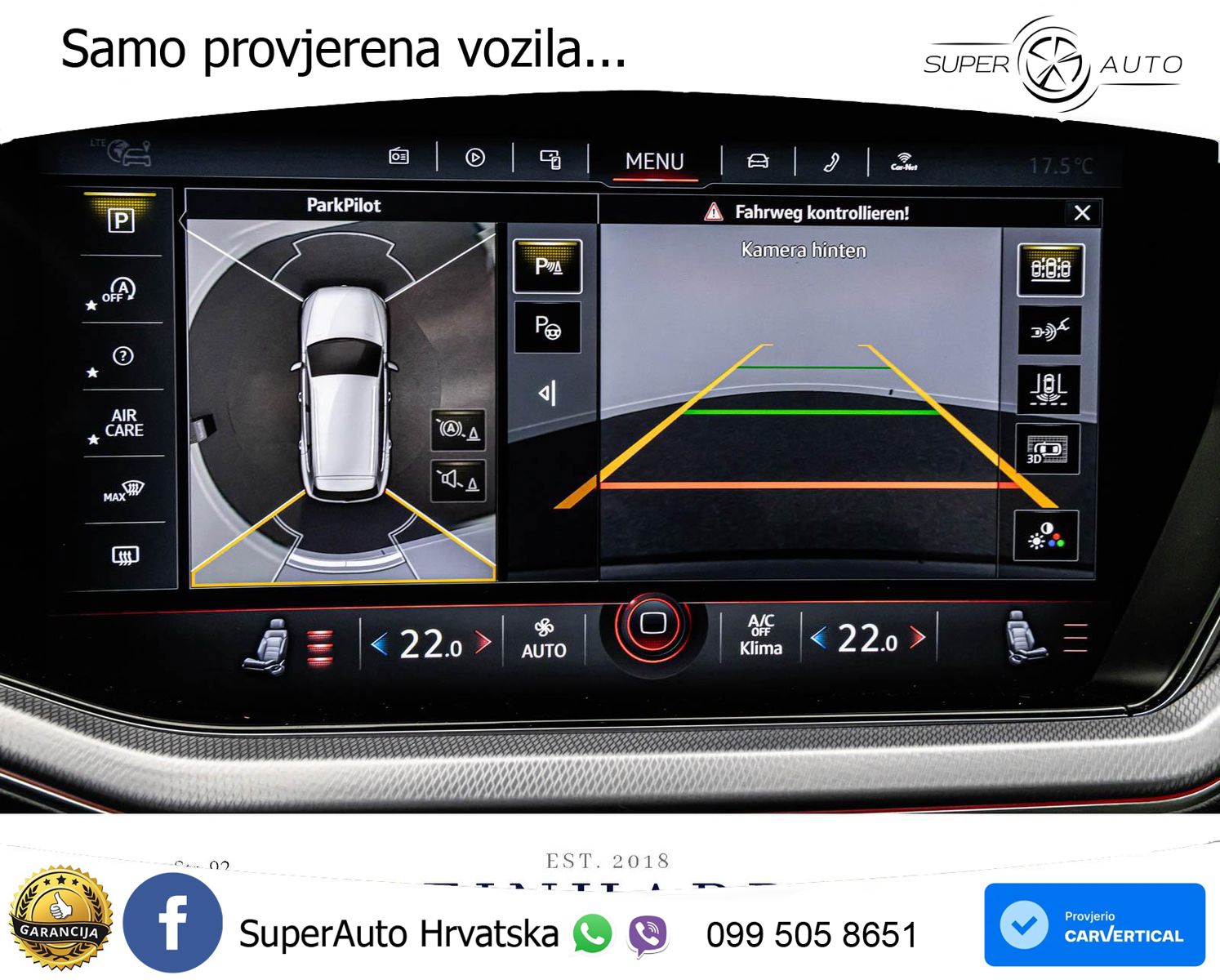 Volkswagen Touareg 3.0 V6 TDI (286 KS) 4MOTION Tiptronic R-Line ZRAČNI+ACC+GR SJED+KAM+PANO