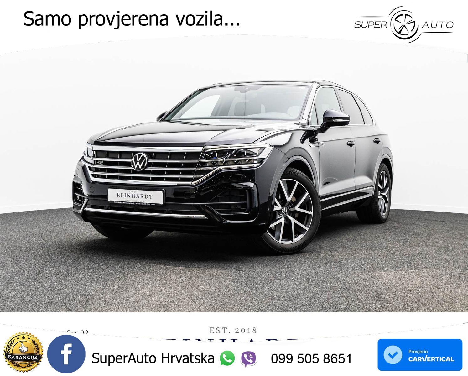 Volkswagen Touareg 3.0 V6 TDI (286 KS) 4MOTION Tiptronic R-Line ZRAČNI+ACC+GR SJED+KAM+PANO