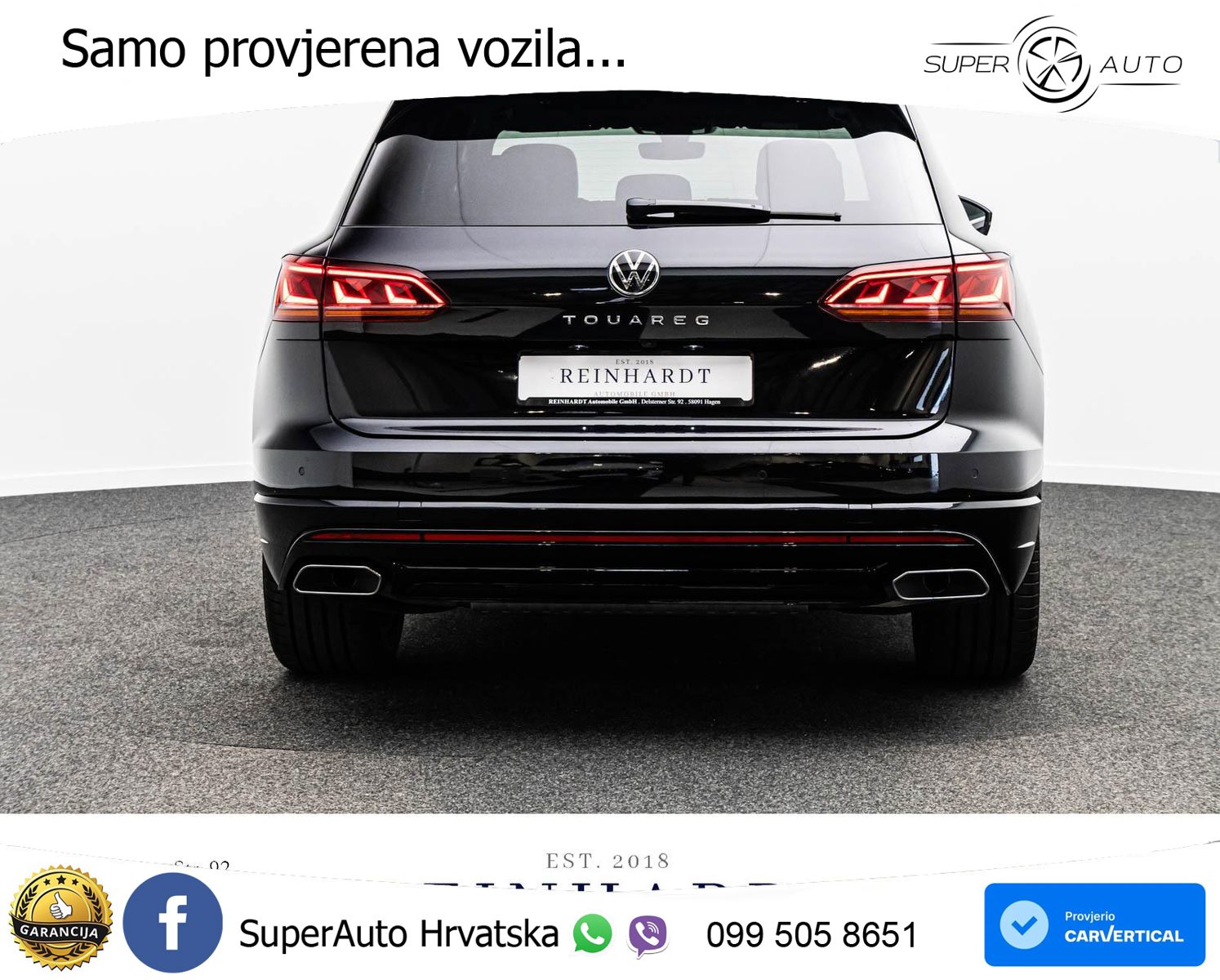 Volkswagen Touareg 3.0 V6 TDI (286 KS) 4MOTION Tiptronic R-Line ZRAČNI+ACC+GR SJED+KAM+PANO