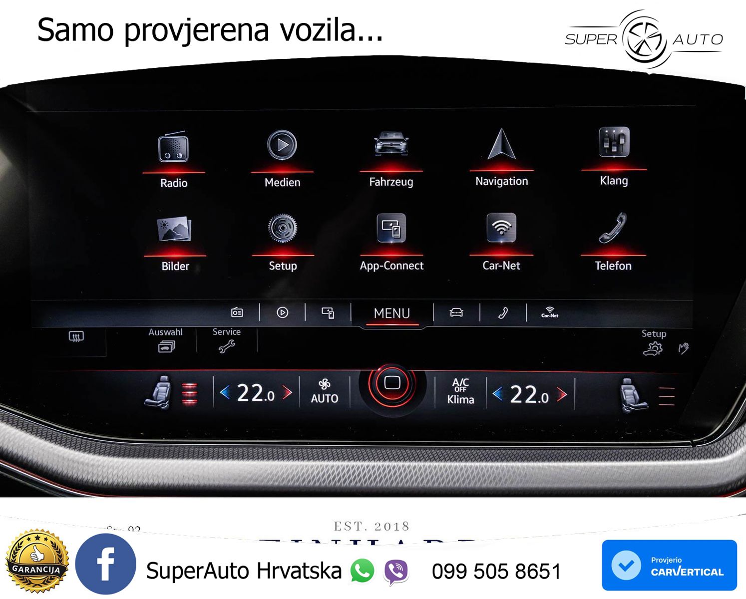 Volkswagen Touareg 3.0 V6 TDI (286 KS) 4MOTION Tiptronic R-Line ZRAČNI+ACC+GR SJED+KAM+PANO