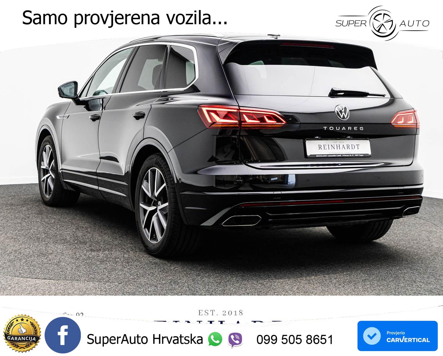 Volkswagen Touareg 3.0 V6 TDI (286 KS) 4MOTION Tiptronic R-Line ZRAČNI+ACC+GR SJED+KAM+PANO
