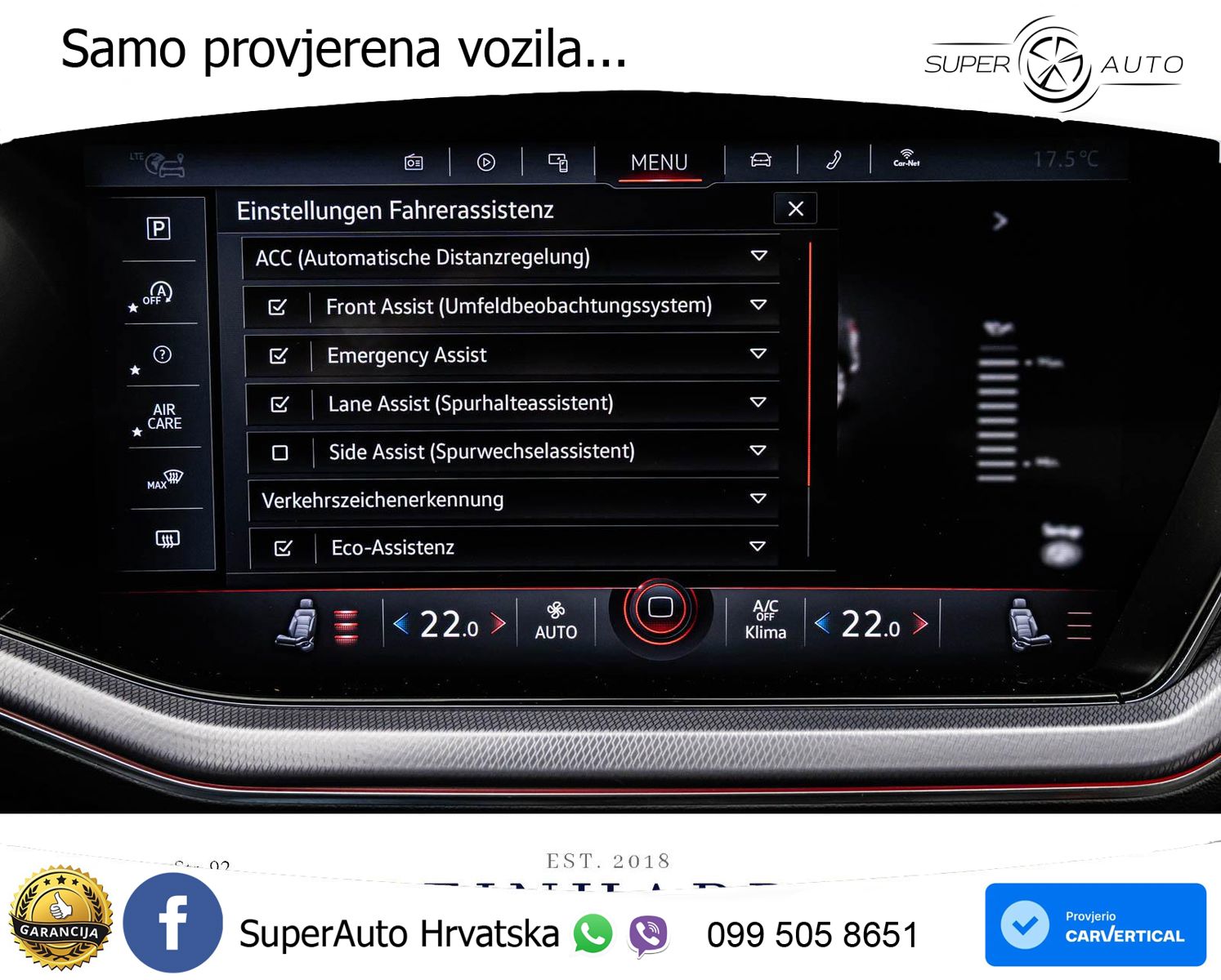 Volkswagen Touareg 3.0 V6 TDI (286 KS) 4MOTION Tiptronic R-Line ZRAČNI+ACC+GR SJED+KAM+PANO