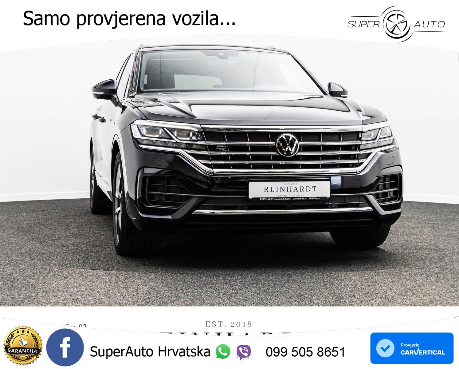 Volkswagen Touareg 3.0 V6 TDI (286 KS) 4MOTION Tiptronic R-Line ZRAČNI+ACC+GR SJED+KAM+PANO