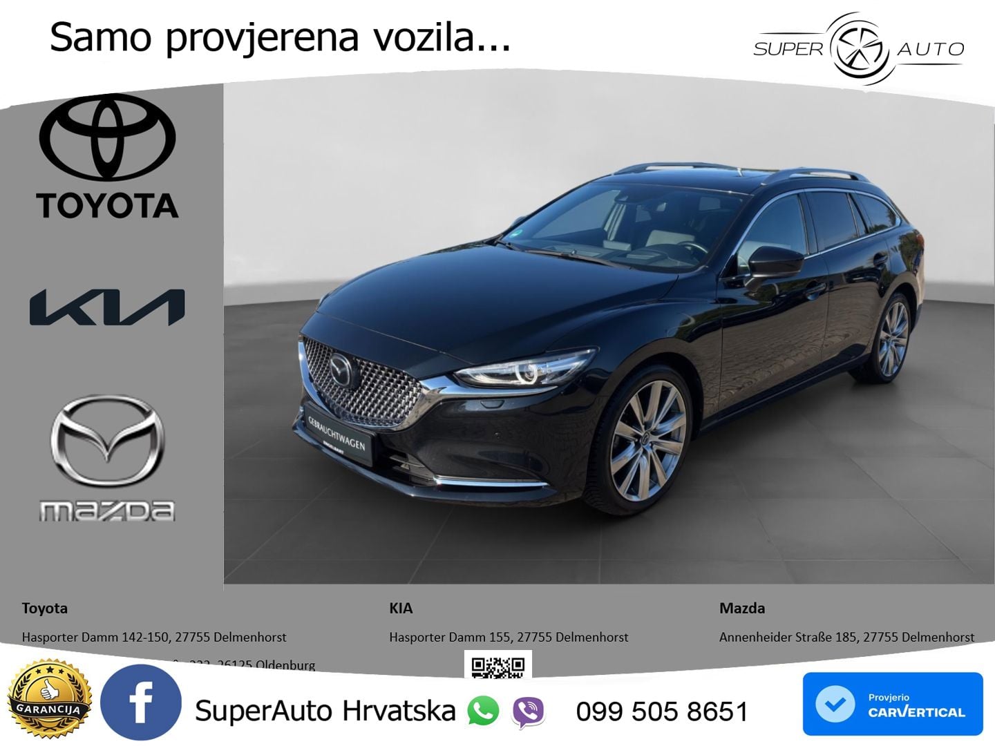 Mazda 6 Sport Combi 2.5 SKYACTIV-G (194 KS) SKYACTIV-Drive MATRIX+GR SJED+KAM