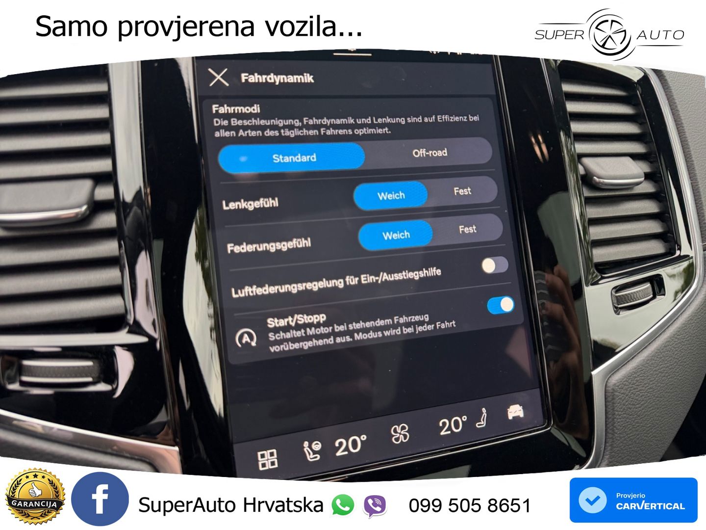 Volvo XC90 2.0 B5 Diesel AWD Automatic ZRAČNI+ACC+GR SJED+KAM+PANO