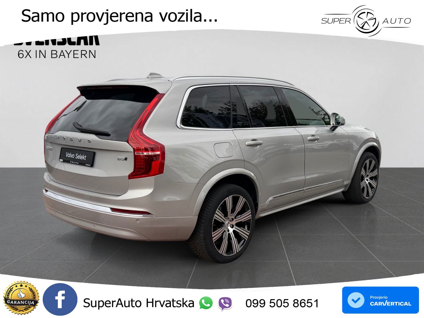Volvo XC90 2.0 B5 Diesel AWD Automatic ZRAČNI+ACC+GR SJED+KAM+PANO