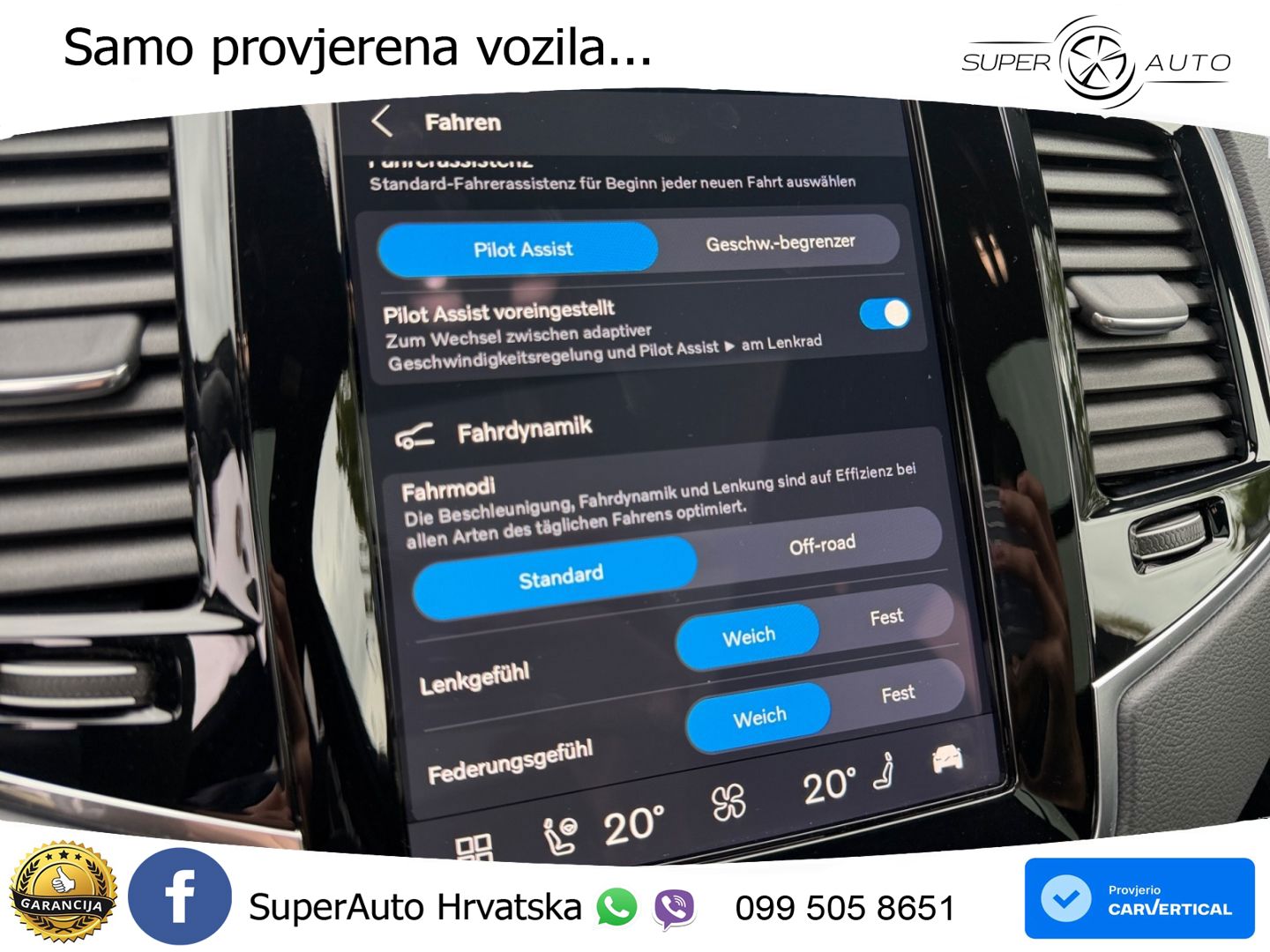 Volvo XC90 2.0 B5 Diesel AWD Automatic ZRAČNI+ACC+GR SJED+KAM+PANO