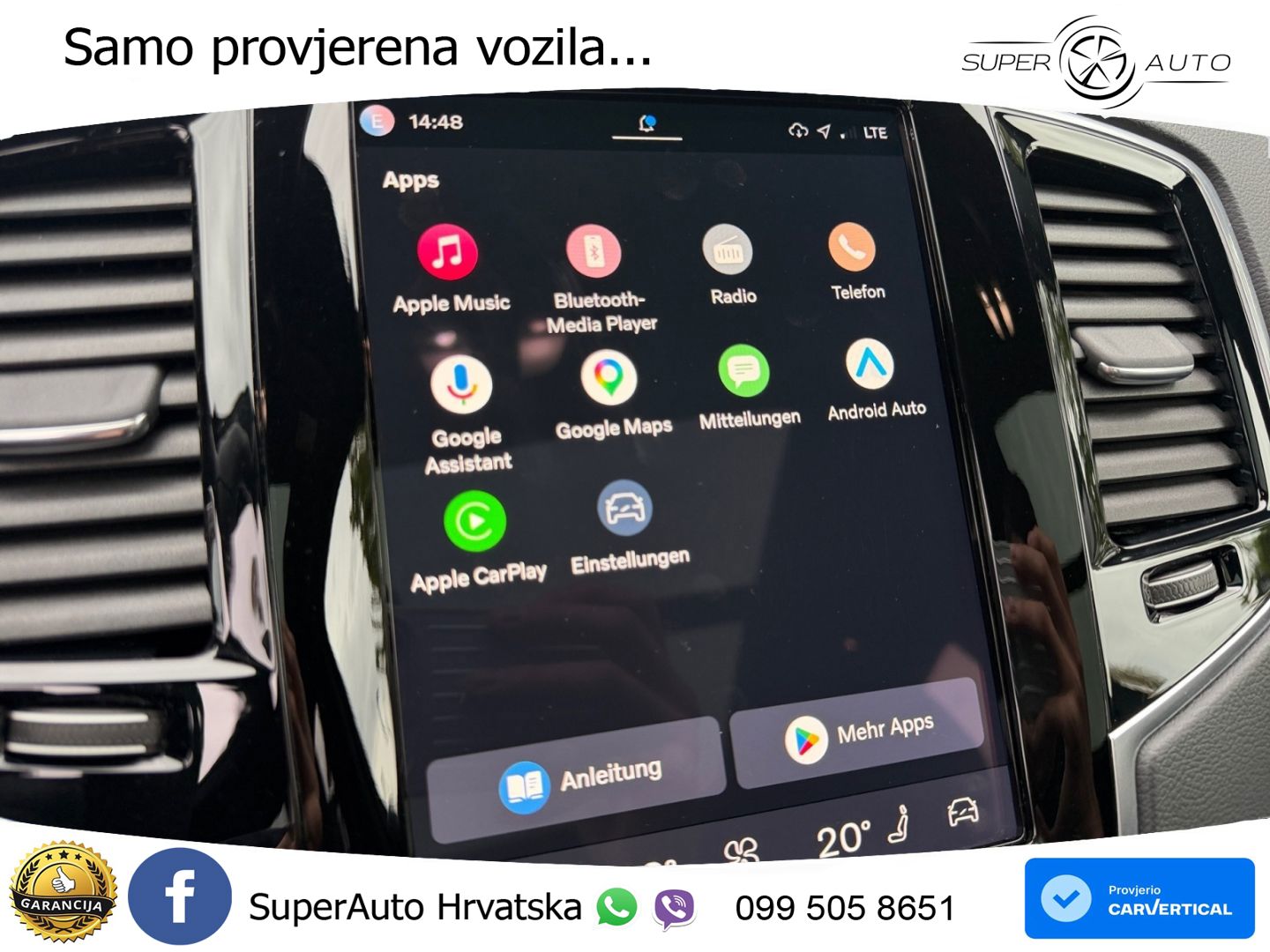 Volvo XC90 2.0 B5 Diesel AWD Automatic ZRAČNI+ACC+GR SJED+KAM+PANO