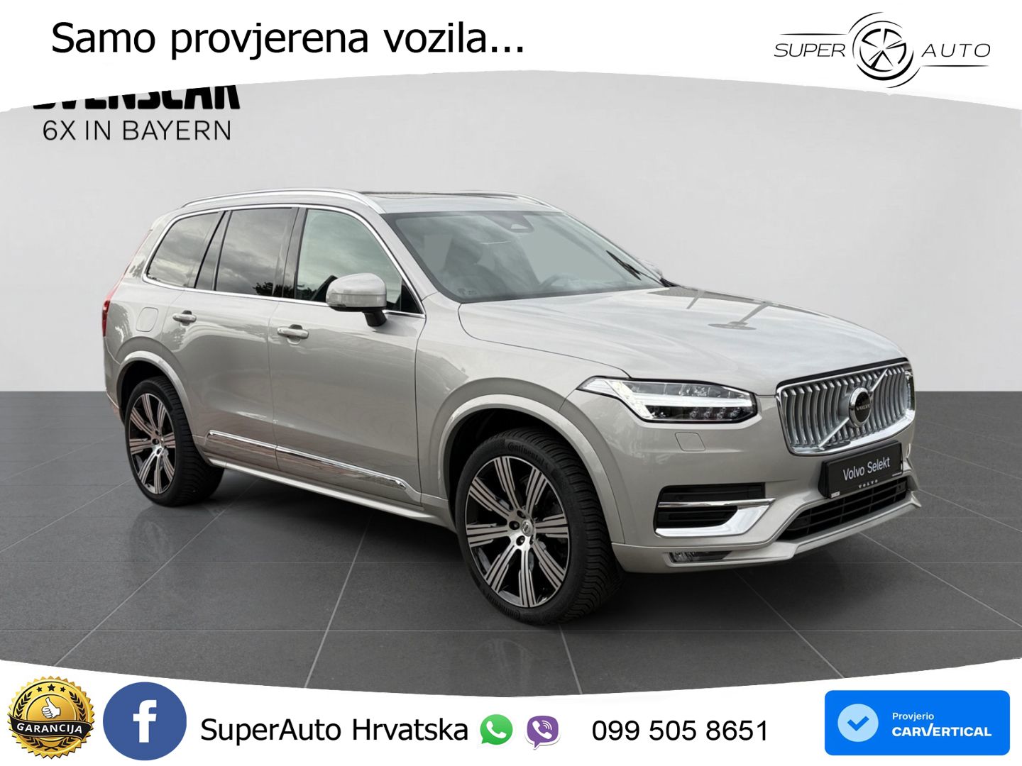 Volvo XC90 2.0 B5 Diesel AWD Automatic ZRAČNI+ACC+GR SJED+KAM+PANO