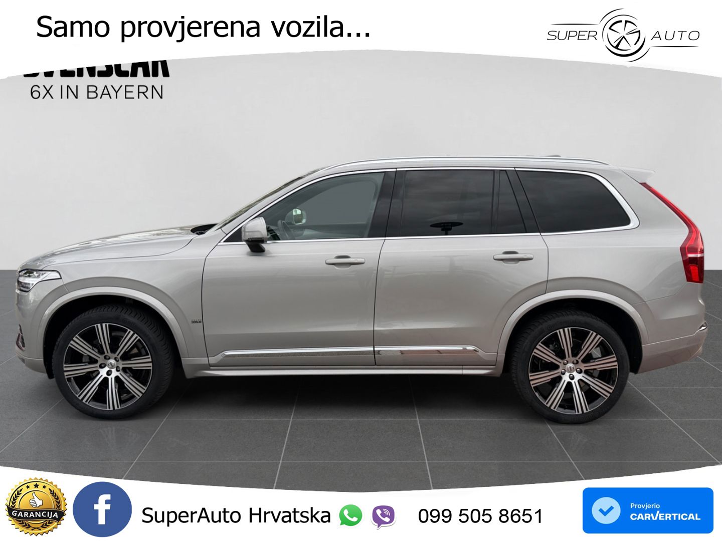 Volvo XC90 2.0 B5 Diesel AWD Automatic ZRAČNI+ACC+GR SJED+KAM+PANO