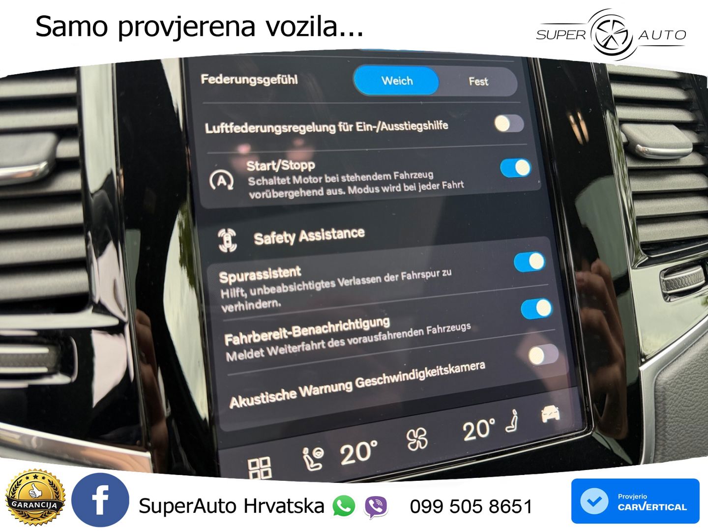 Volvo XC90 2.0 B5 Diesel AWD Automatic ZRAČNI+ACC+GR SJED+KAM+PANO