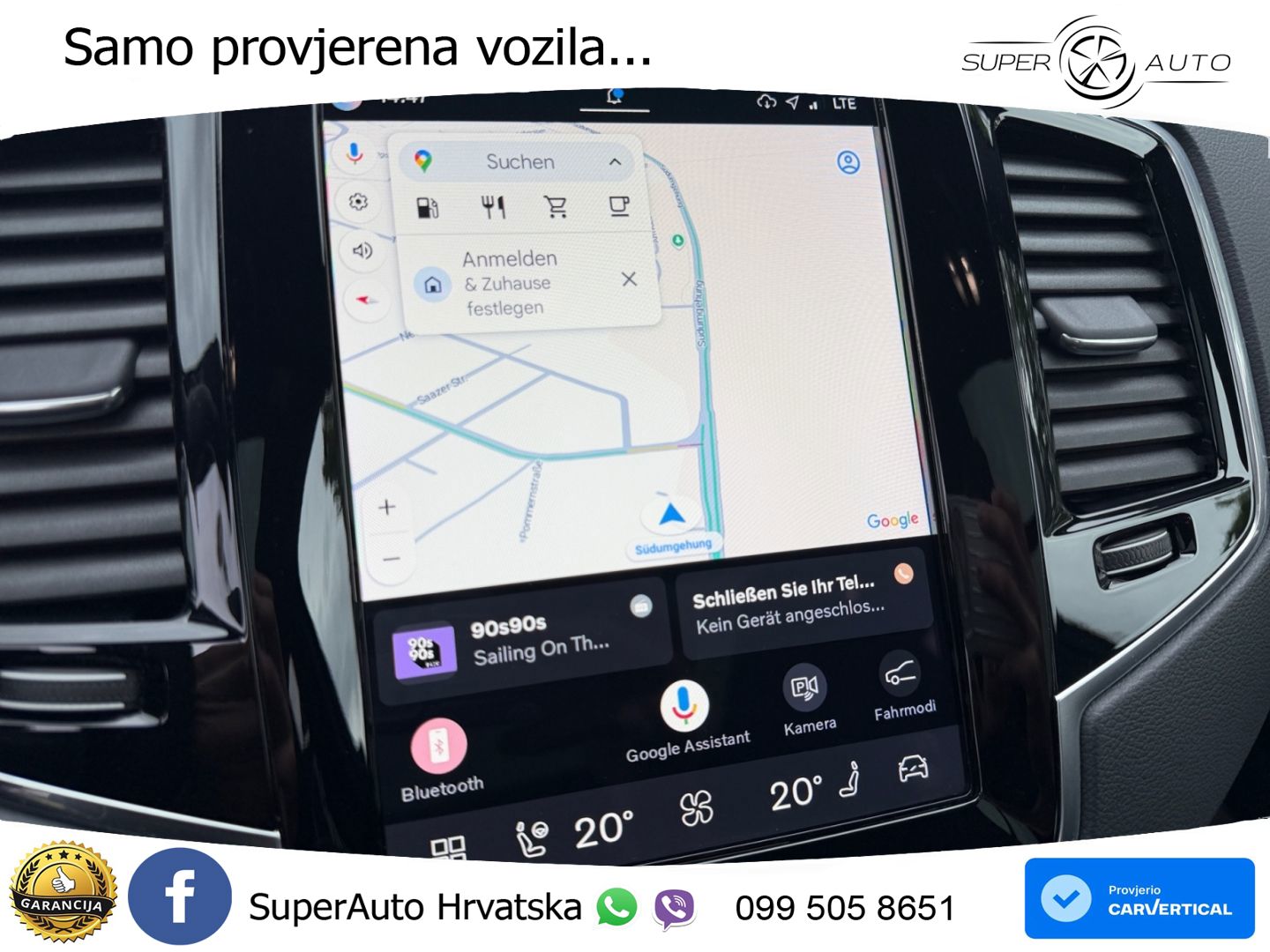 Volvo XC90 2.0 B5 Diesel AWD Automatic ZRAČNI+ACC+GR SJED+KAM+PANO