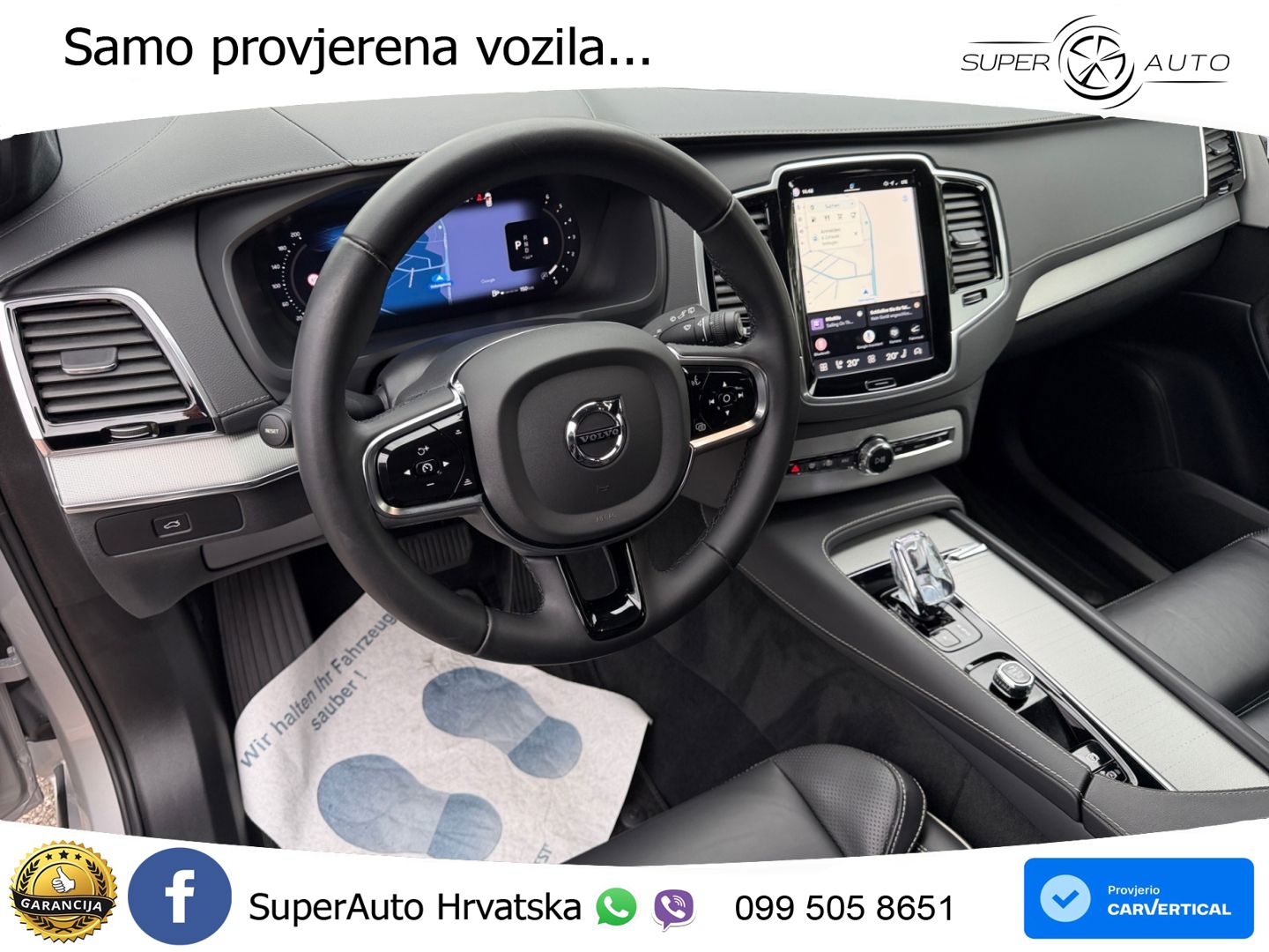 Volvo XC90 2.0 B5 Diesel AWD Automatic ZRAČNI+ACC+GR SJED+KAM+PANO