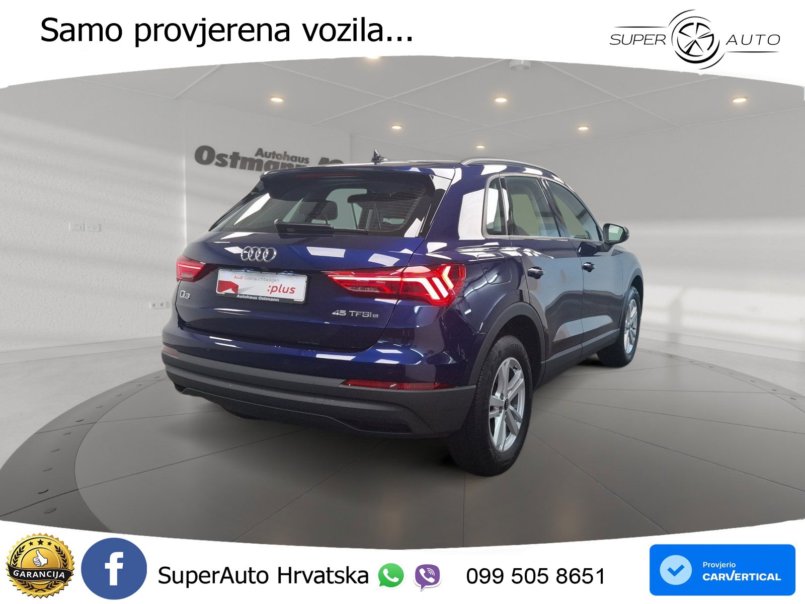 Audi Q3 45 TFSIe (245 KS) S tronic MATRIX+GR SJED+KAM