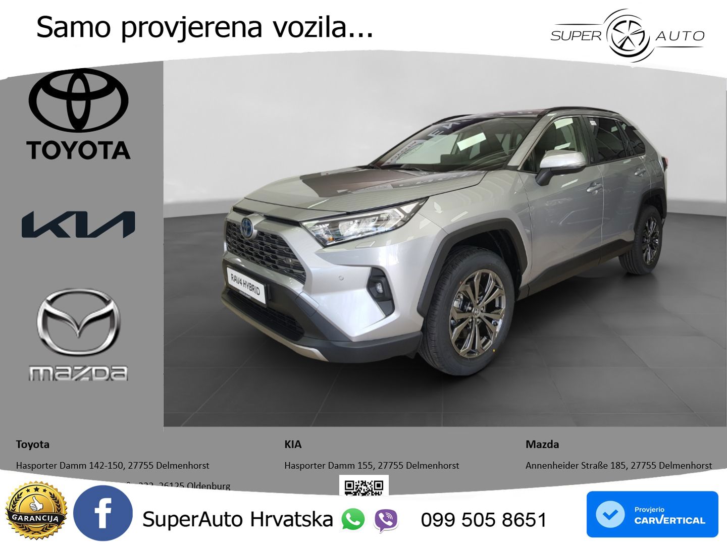 Toyota RAV4 2.5 (218 KS) Hybrid eCVT LED+GR SJED+ACC