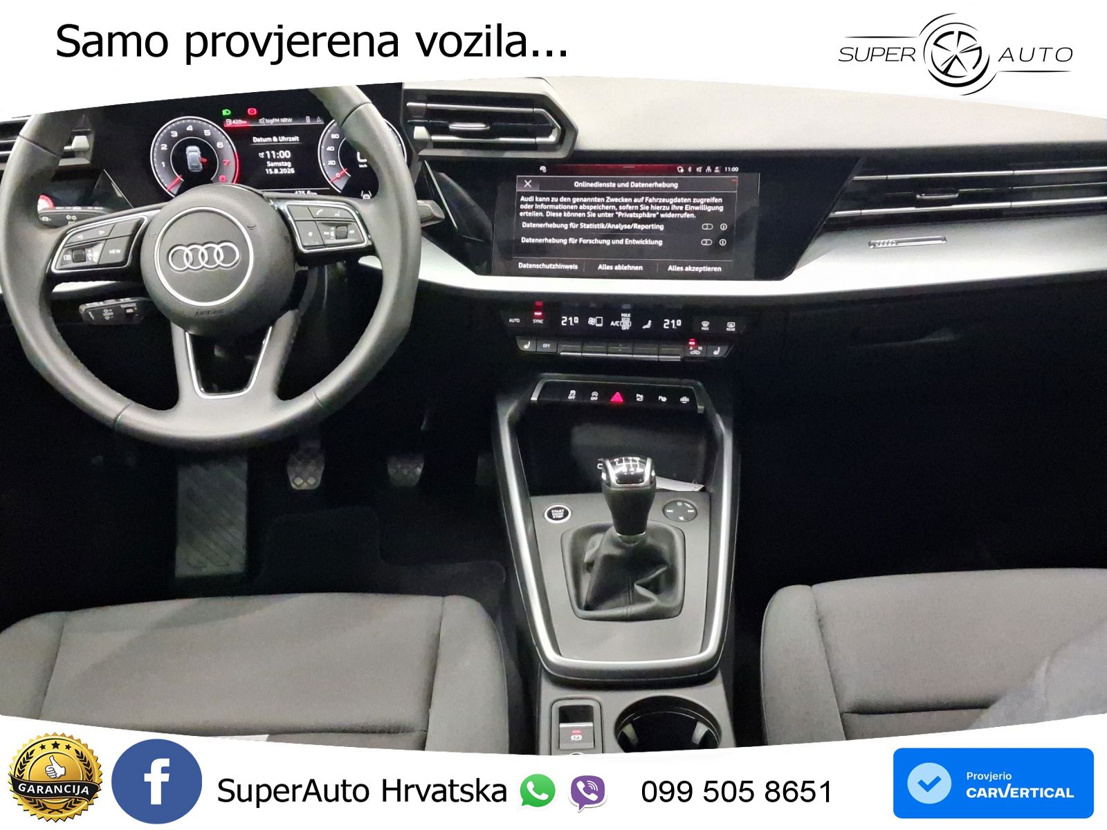 Audi A3 35 TFSI (150 KS) advanced LED+GR SJED+ACC