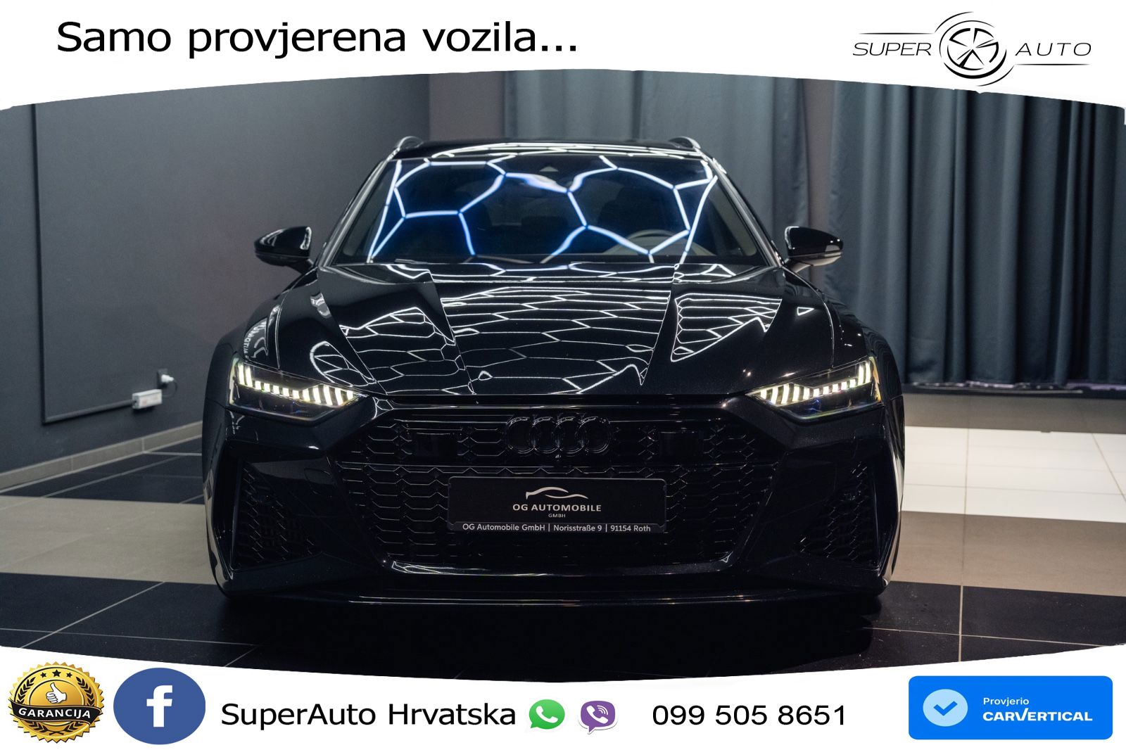 Audi RS6 Avant 4.0 TFSI V8 (600 KS) quattro Tiptronic Kuka MATRIX+GR SJED+KAM