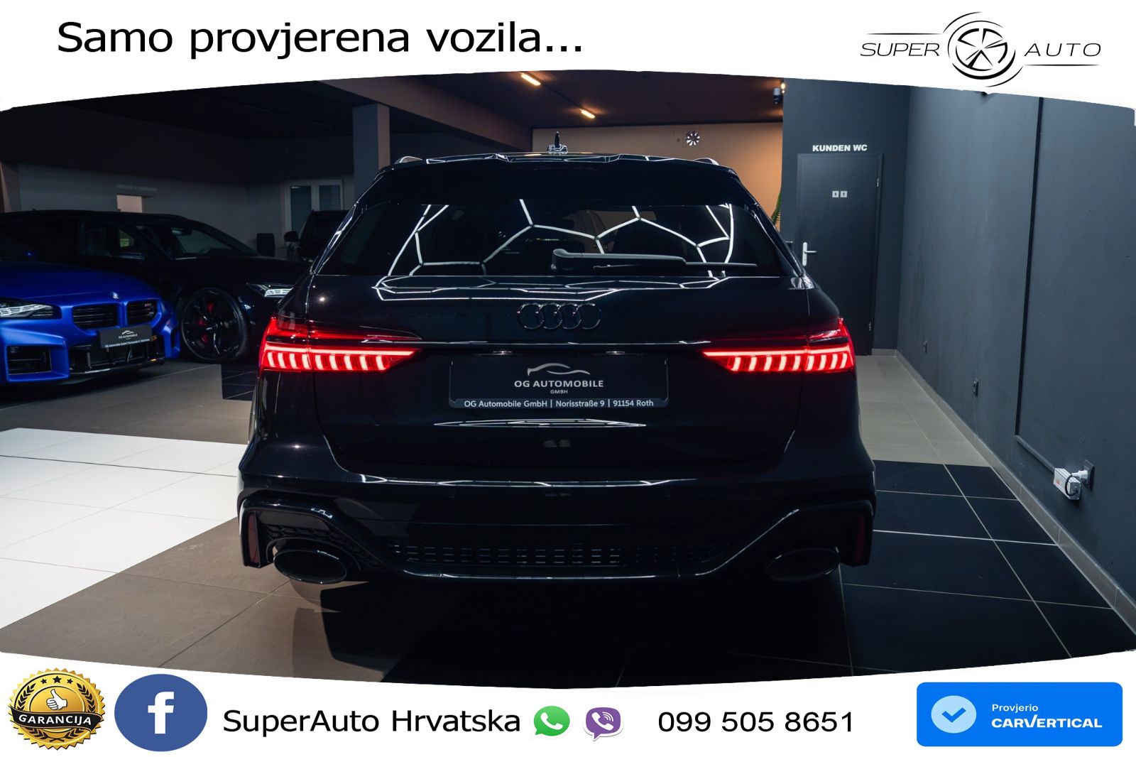 Audi RS6 Avant 4.0 TFSI V8 (600 KS) quattro Tiptronic Kuka MATRIX+GR SJED+KAM