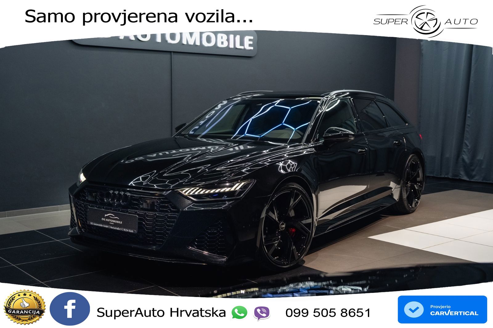 Audi RS6 Avant 4.0 TFSI V8 (600 KS) quattro Tiptronic Kuka MATRIX+GR SJED+KAM