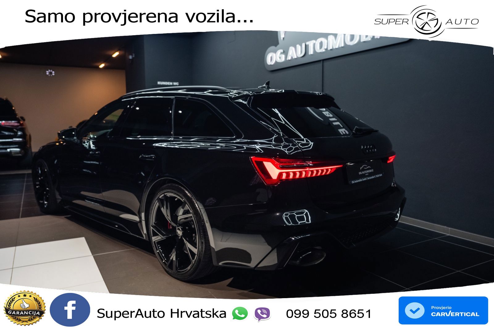 Audi RS6 Avant 4.0 TFSI V8 (600 KS) quattro Tiptronic Kuka MATRIX+GR SJED+KAM