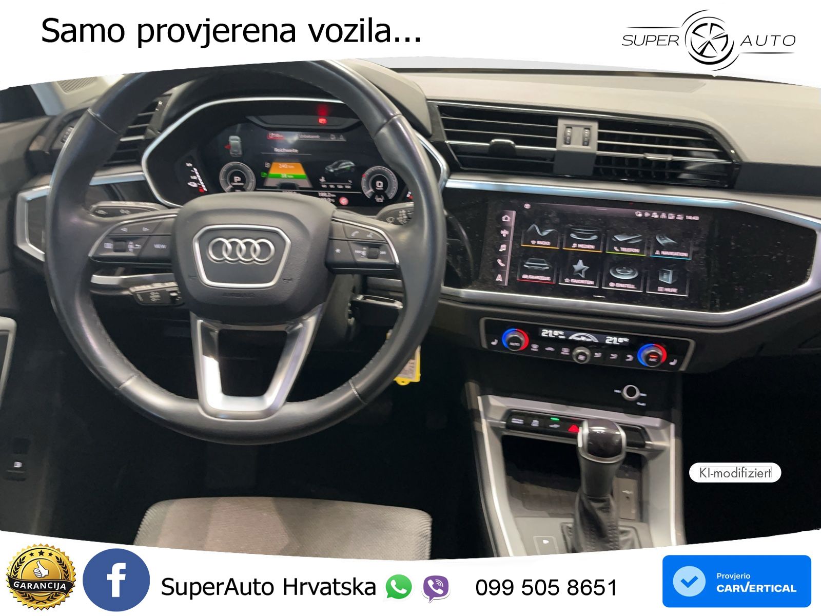 Audi Q3 45 TFSIe (245 KS) S tronic LED+GR SJED+ACC