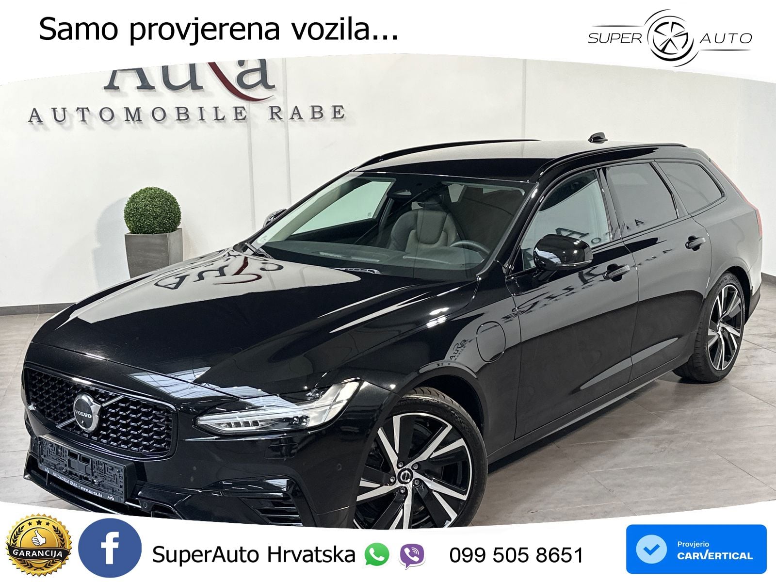 Volvo V90 Recharge T6 AWD Geartronic LED+GR SJED+ACC