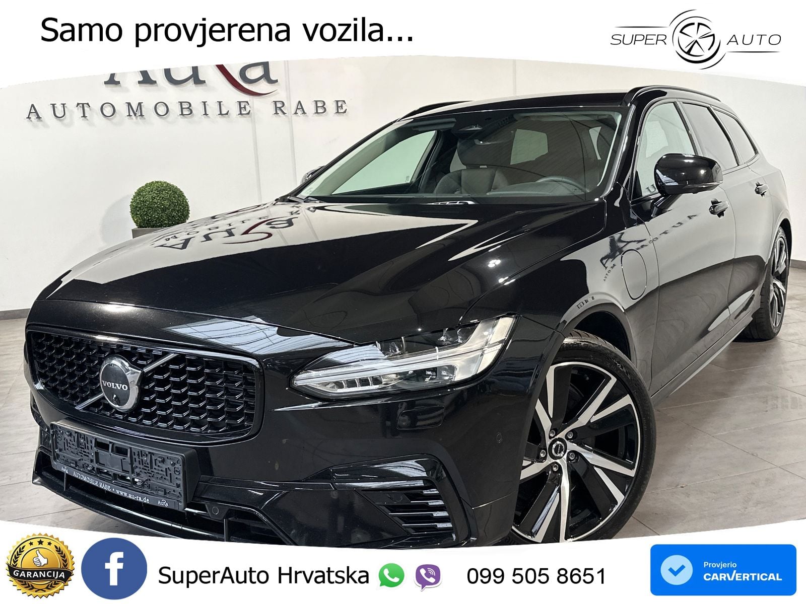 Volvo V90 Recharge T6 AWD Geartronic LED+GR SJED+ACC