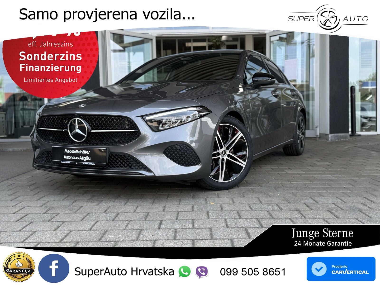 Mercedes-Benz A 200 7G-DCT LED+GR SJED+ACC
