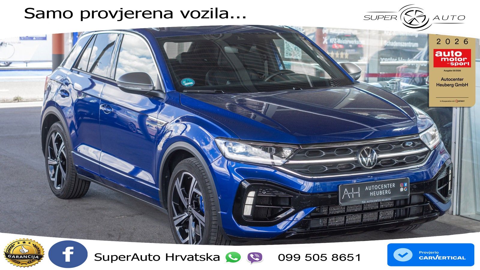 Volkswagen T-Roc I R 2.0 TSI (300 KS) OPF 4M DSG MATRIX+GR SJED+KAM