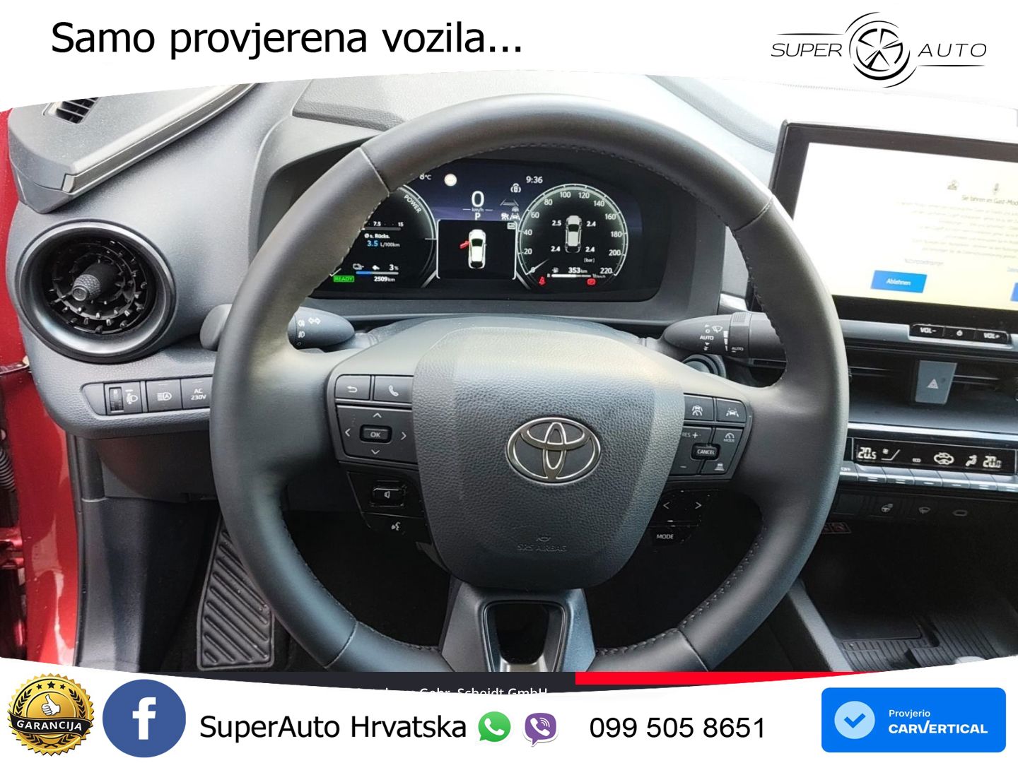 Toyota C-HR 2.0 (223 KS) PHEV e-CVT LED+GR SJED+ACC