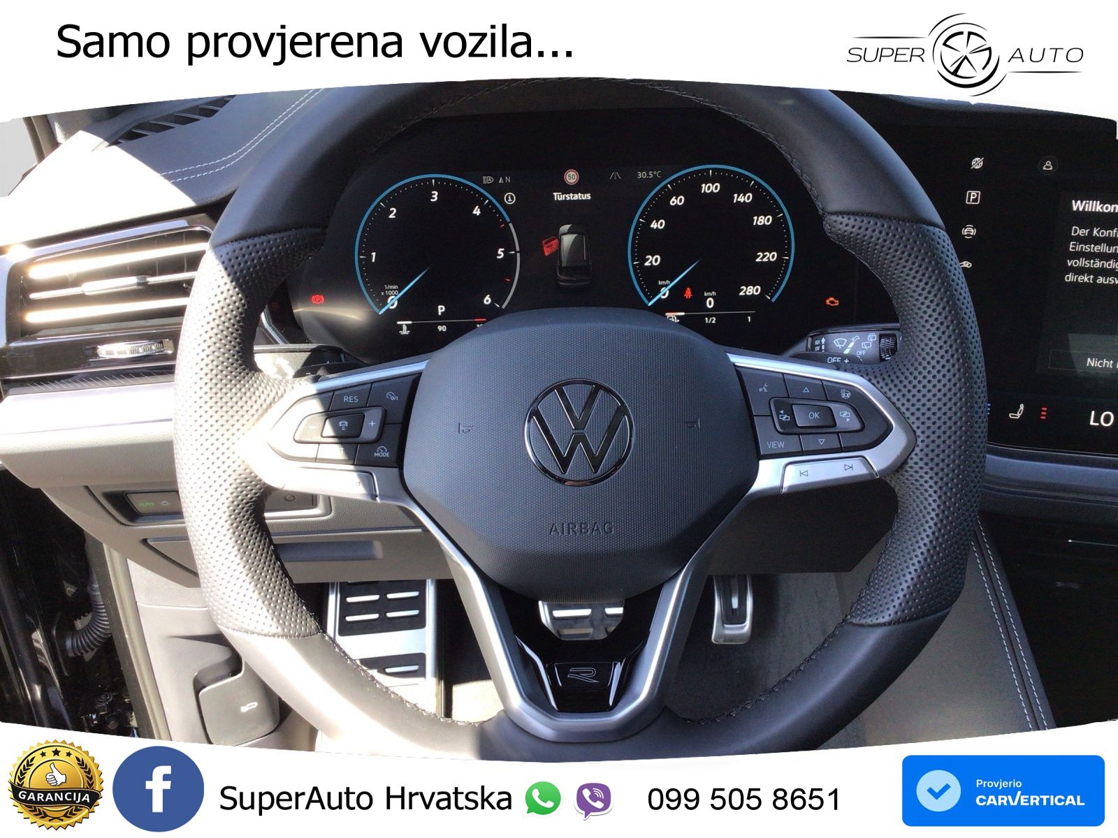 Volkswagen Touareg 3.0 V6 TDI (286 KS) 4MOTION Tiptronic ZRAČNI+ACC+GR SJED+KAM+PANO
