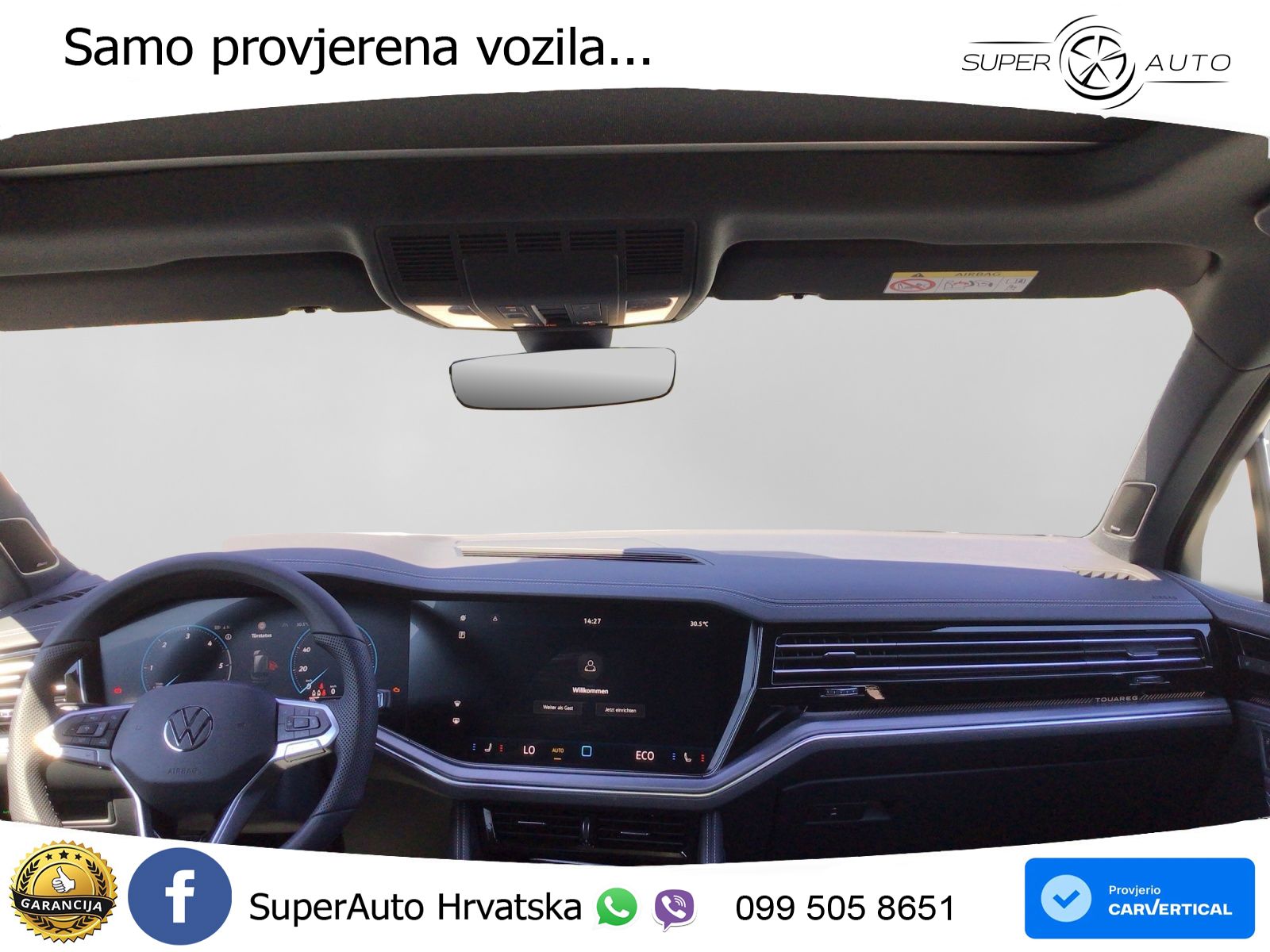 Volkswagen Touareg 3.0 V6 TDI (286 KS) 4MOTION Tiptronic ZRAČNI+ACC+GR SJED+KAM+PANO