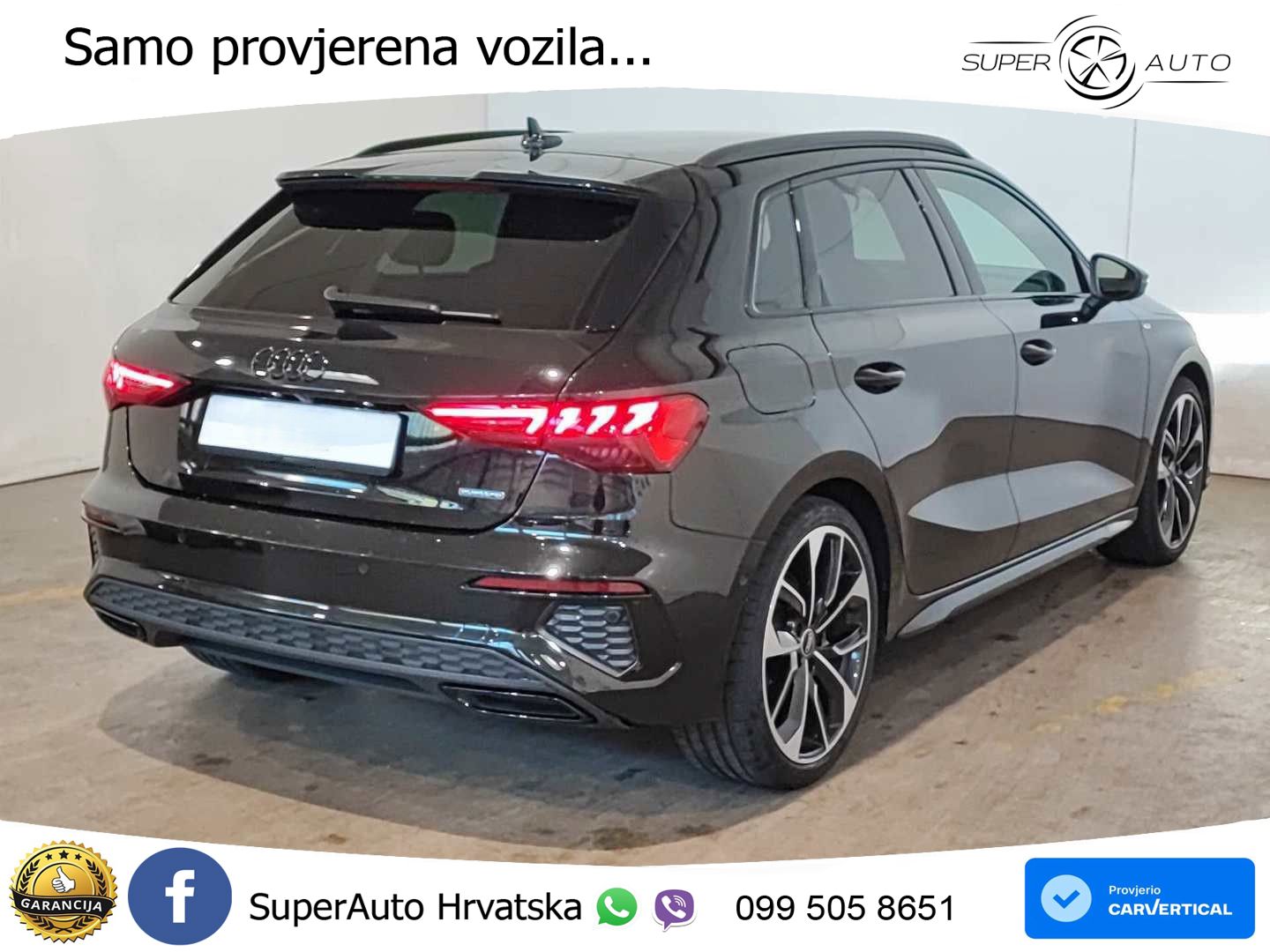 Audi A3 40 TFSI (190 KS) quattro S tronic S line MATRIX+GR SJED+KAM
