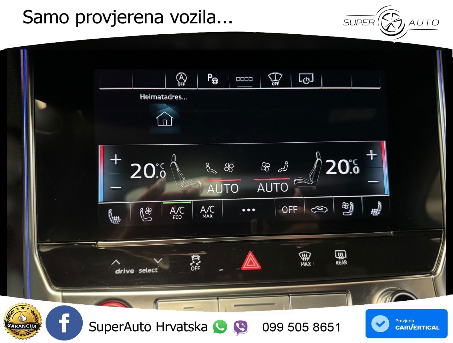 Audi RS6 Avant 4.0 TFSI V8 (600 KS) quattro Tiptronic ZRAČNI+ACC+GR SJED+KAM+PANO