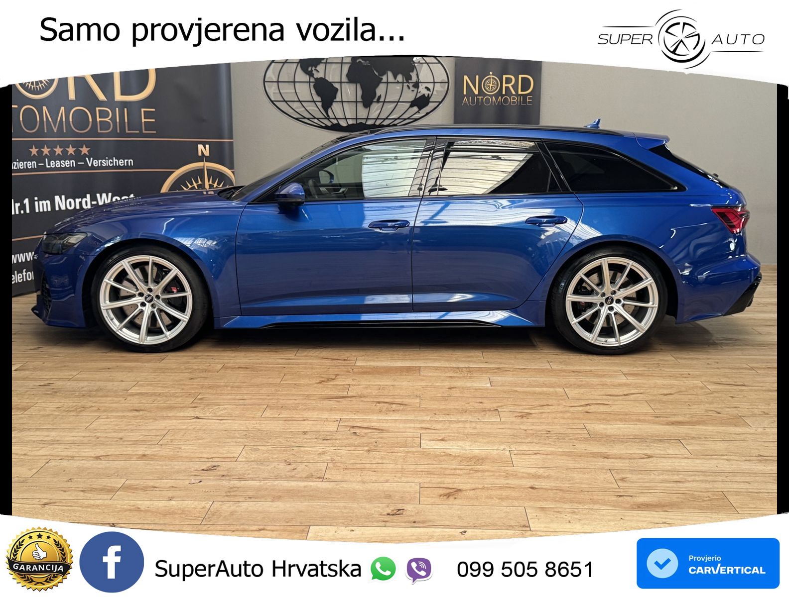 Audi RS6 Avant 4.0 TFSI V8 (600 KS) quattro Tiptronic ZRAČNI+ACC+GR SJED+KAM+PANO