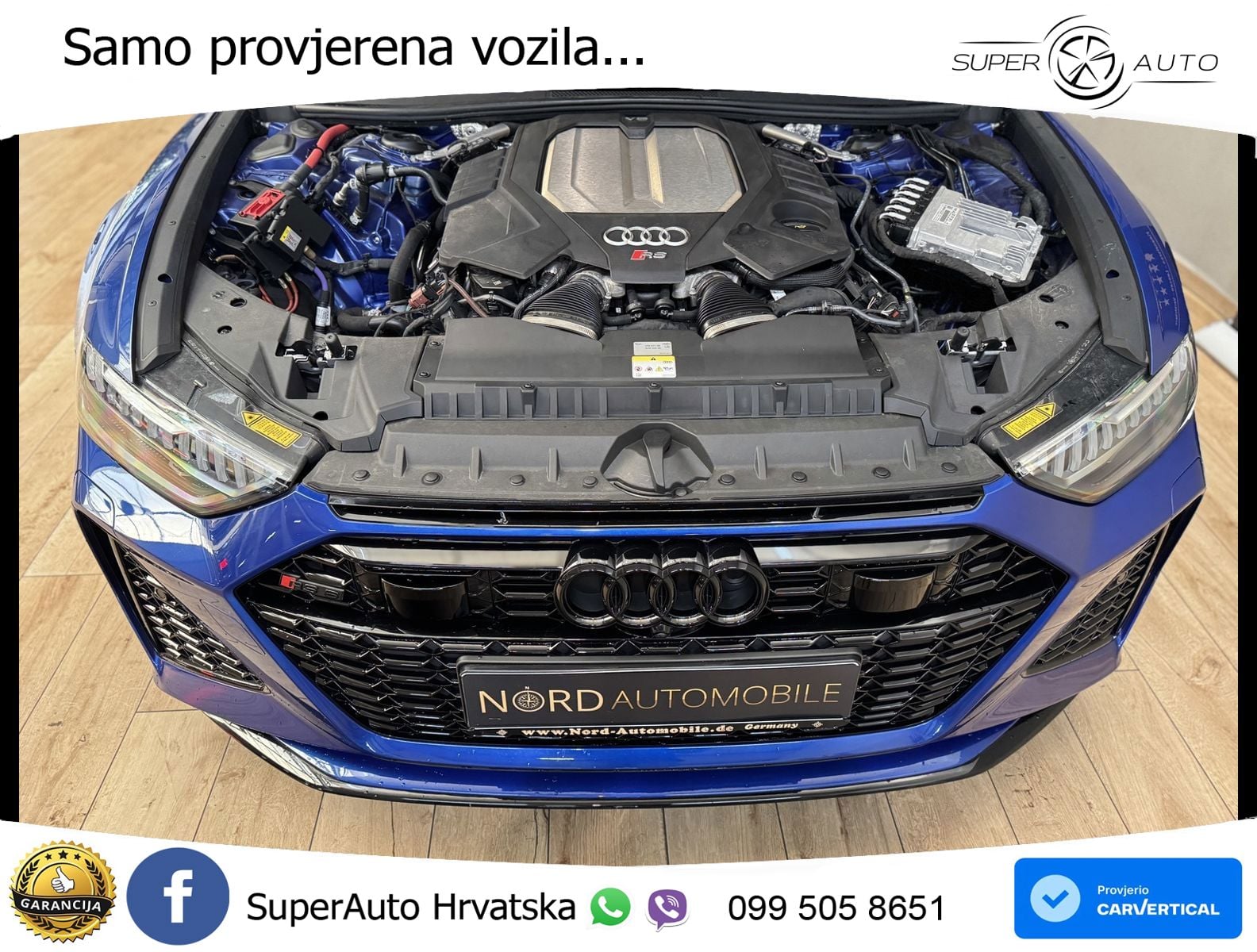 Audi RS6 Avant 4.0 TFSI V8 (600 KS) quattro Tiptronic ZRAČNI+ACC+GR SJED+KAM+PANO