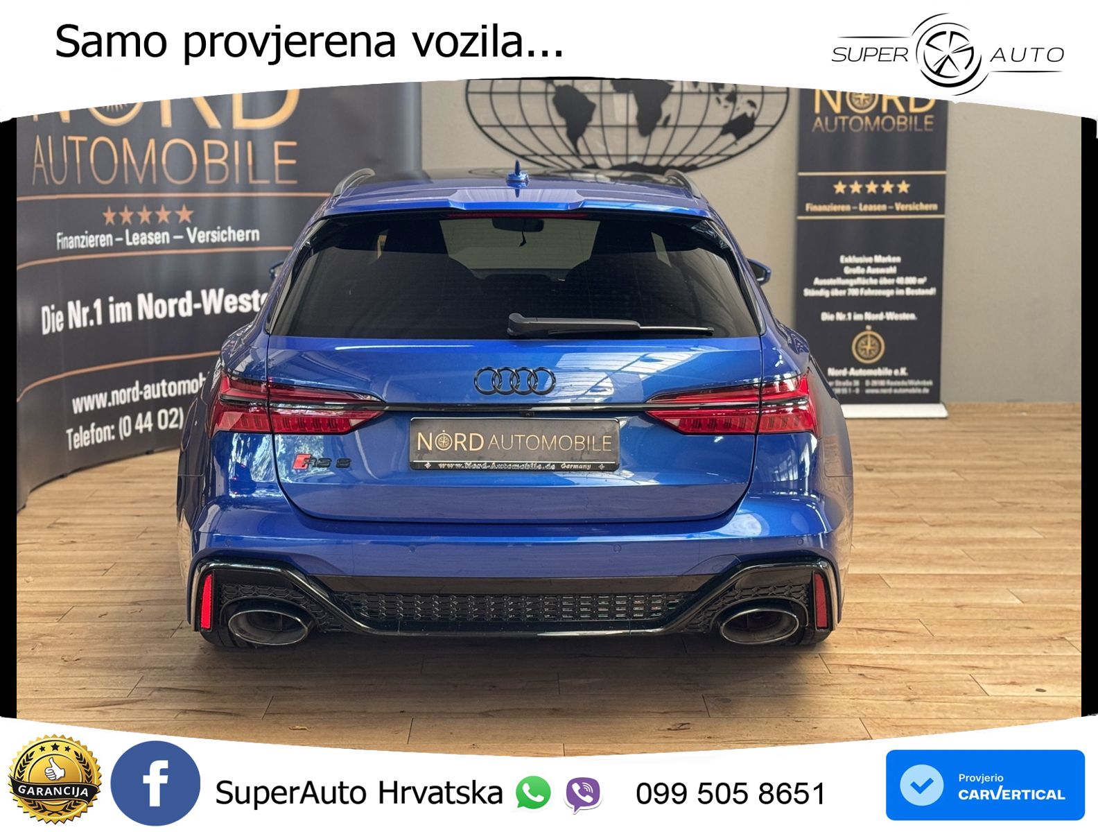 Audi RS6 Avant 4.0 TFSI V8 (600 KS) quattro Tiptronic ZRAČNI+ACC+GR SJED+KAM+PANO