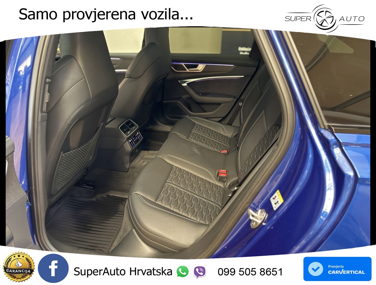 Audi RS6 Avant 4.0 TFSI V8 (600 KS) quattro Tiptronic ZRAČNI+ACC+GR SJED+KAM+PANO