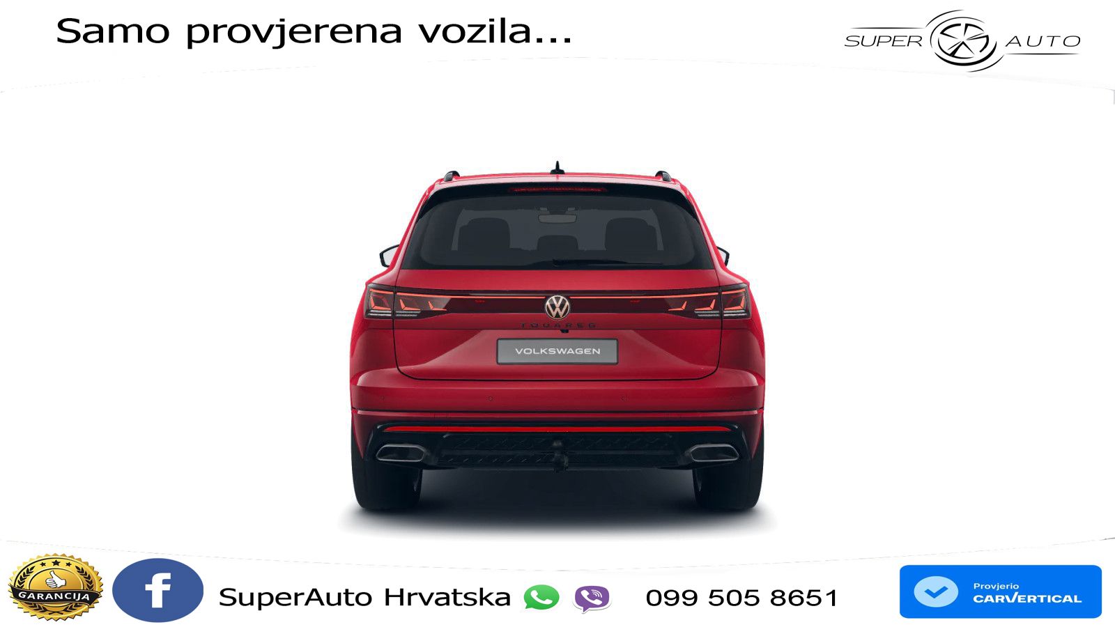 Volkswagen Touareg 3.0 V6 TDI (286 KS) 4MOTION Tiptronic ZRAČNI+ACC+GR SJED+KAM+PANO